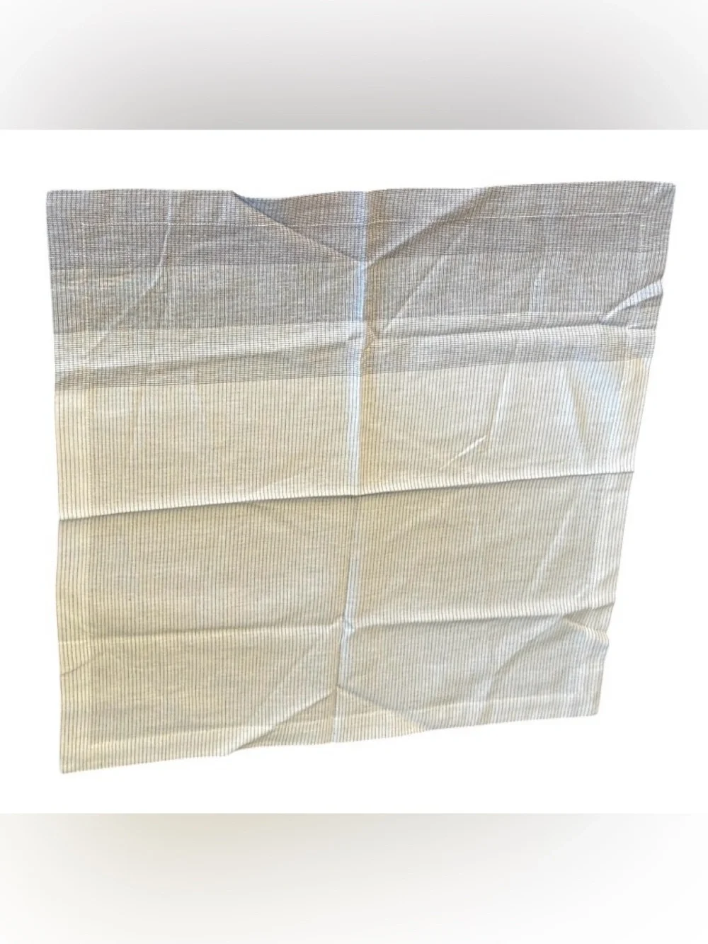 NWOT Williams Sonoma ombré slub stripe napkin set of 4 gray white casual